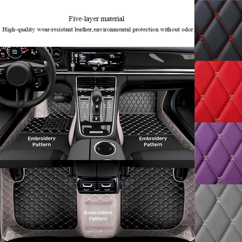 Car Floor Liners Mats For Audi S1 S3 S4 S5 S6 S7 S8 Waterproof Auto Carpets Foto 2 de 4