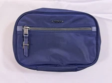 TUMI YIMA COSMETIC Travel Bag- Navy Blue