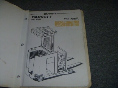 Barrett RRT-134B Forklift Lift Truck Parts Catalog Manual S/N 28-76943-Up xz