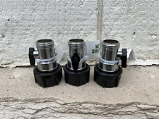 Lot of 3 | EXPERT GARDENER Metal Shut-Off Hose Connector Single Valve