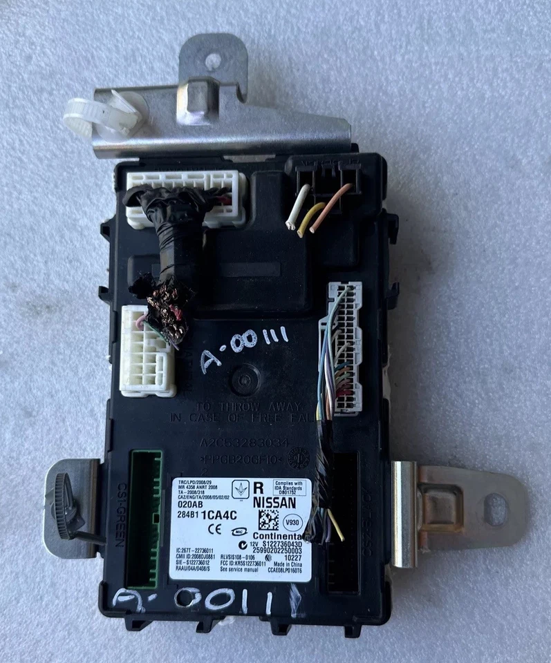 MÓDULO DE CONTROL DE CARROCERÍA INFINITI FX35 FX50 BCM 2009-2011 284B1 1CA4C OEM Foto 3 de 4