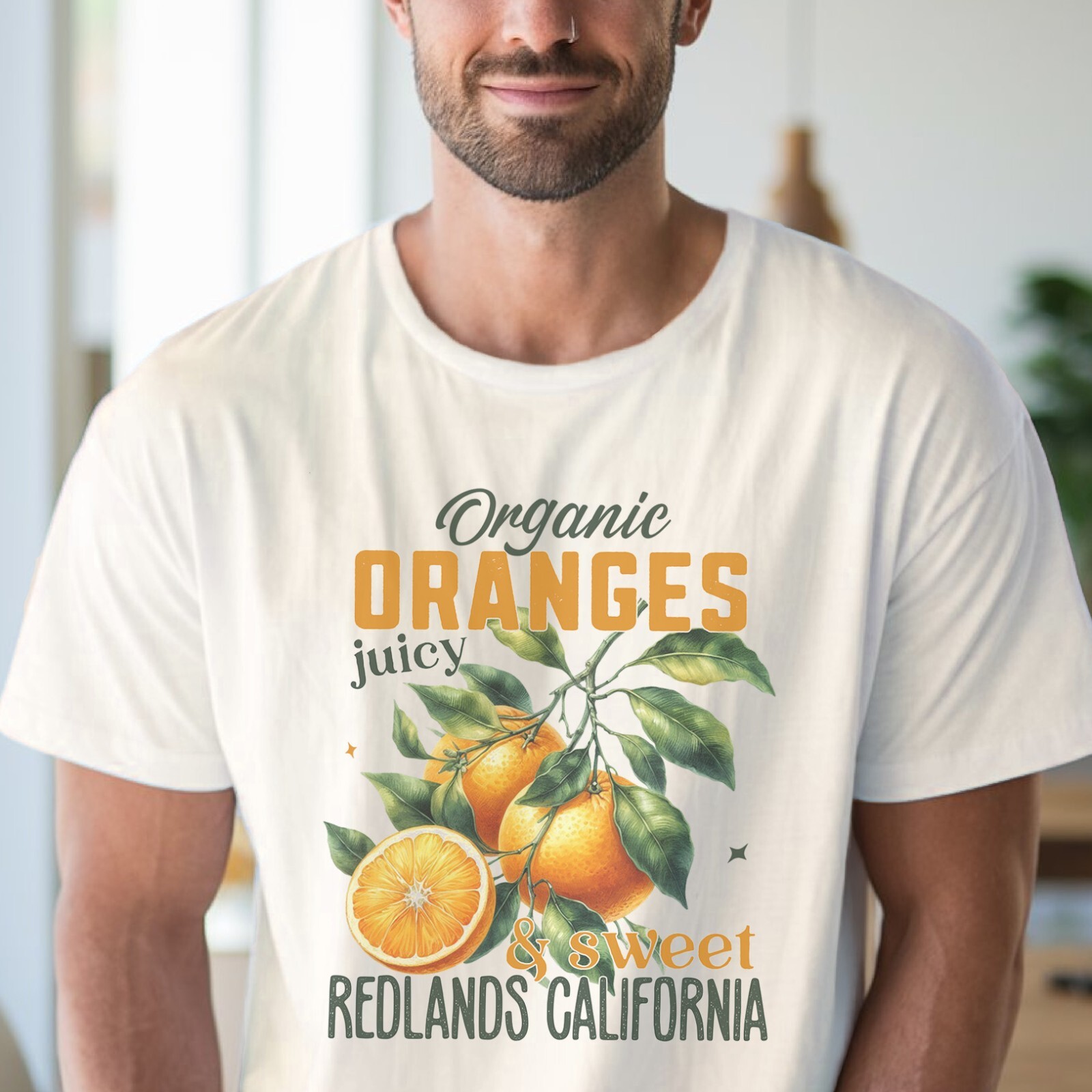 Organic Oranges Tee Juicy Sweet Citrus Fruit TShirt