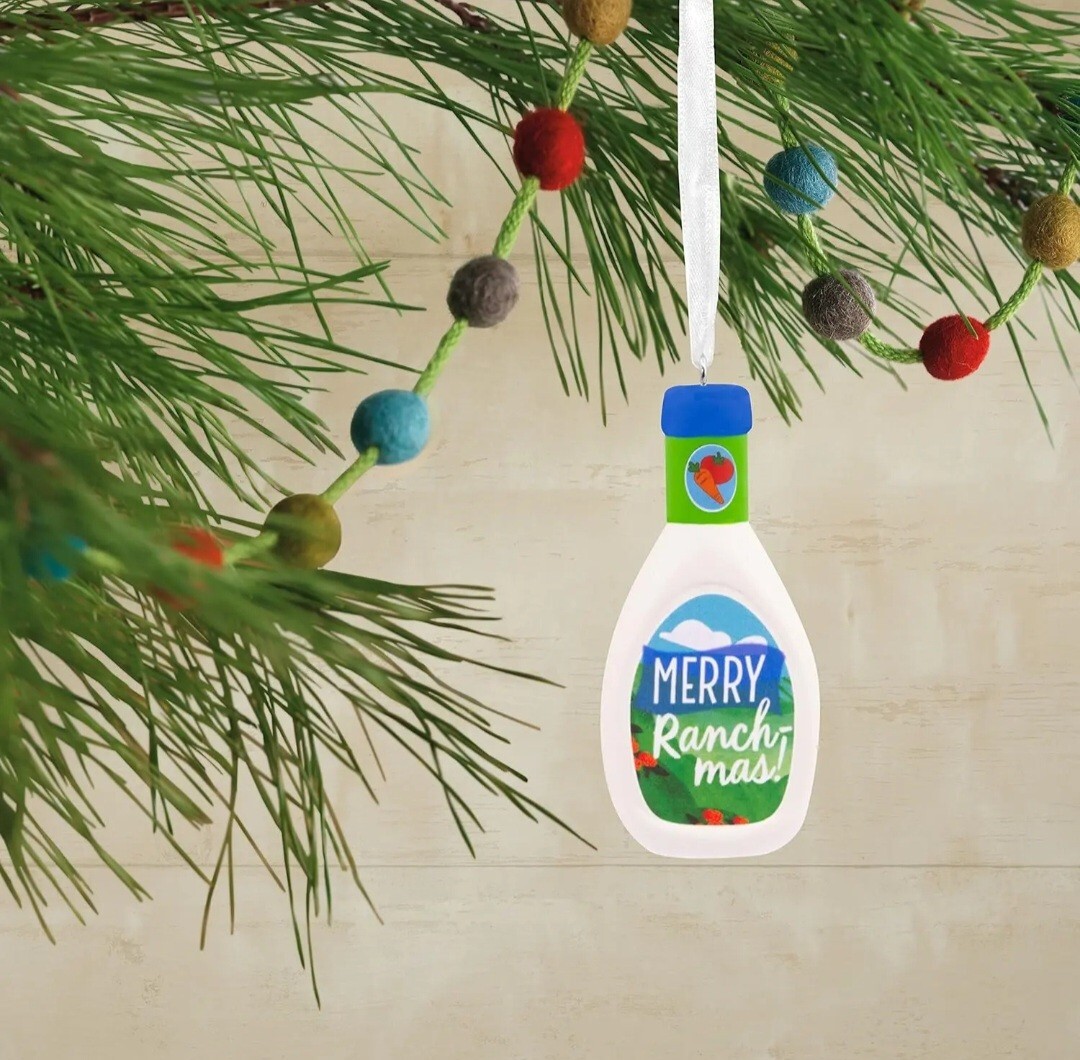 ranch dressing christmas Hallmark Ornament New In Box Merry Ranch Mas Size:L/US 8