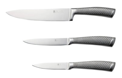 MasterPRO by Roland Trettl Edelstahl Messer Set 3-teilig Kochmesser Küchenmeser