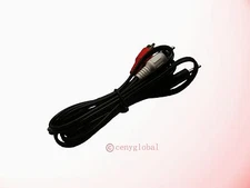 3.5mm-2RC Audio Line in Splitter Cable Cord For Sony Stereo Transmitter Series