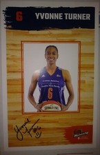 Yvonne Turner WNBA Phoenix Mercury Signed 8x6 Photo Authentic Autograph