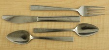 Vintage Advertising Logo Flatware Stainless Steel DELTA AIR LINES 4PC Lot L-1