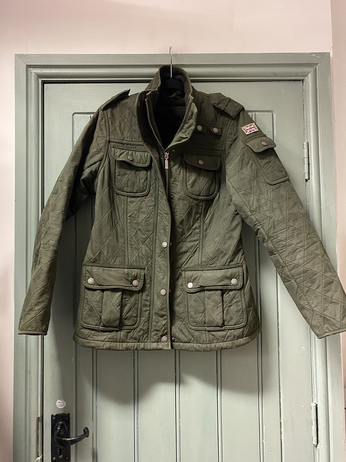 Ladies Barbour  coat , jacket size 12 green casual, country wear, outdoor