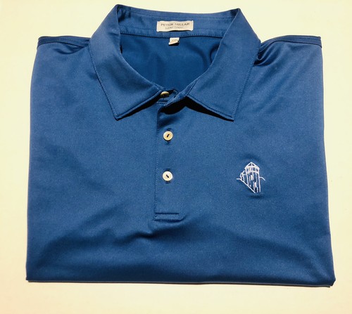 PETER MILLAR Southern Comfort Golf Polo Shirt Men's Blue 2XL - Picture 5 of 5