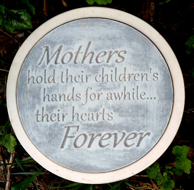Mother stepping stone concrete mold plaster cement Mom mould 12'' x 1.5'' thick