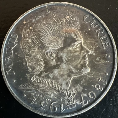 pièce en argent de 100 francs de 1981 - Marie Curie - Photo 1/4