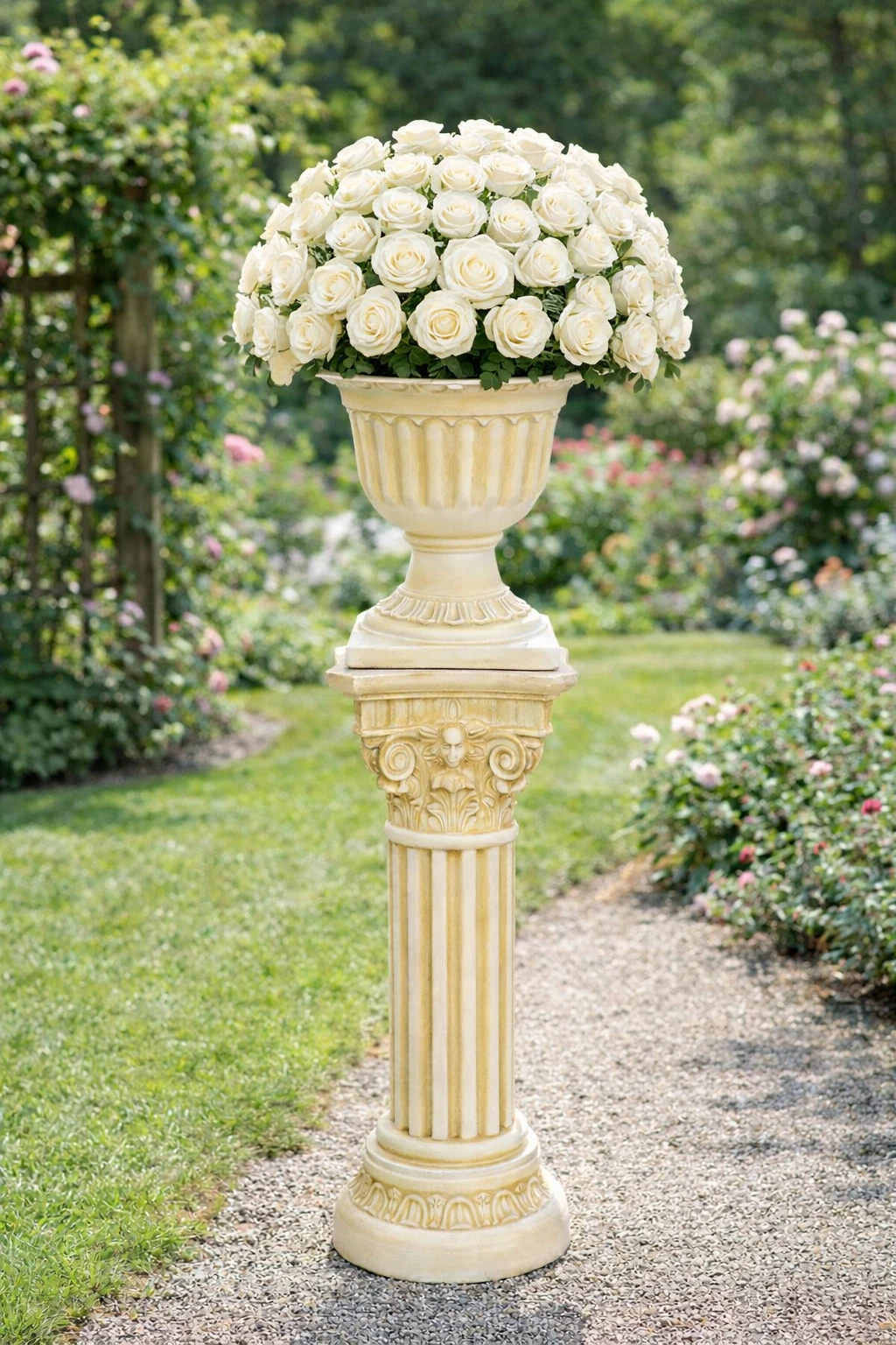 Pedestal Stand Roman Pillar Statue Greek Column Figurine Vase Base Sculpture Set
Opens in a new wind