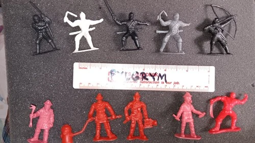 Vintage Rare HING FAT JA-RU Ninjas vs. Firemen Fire Fighters 2" Figures Lot N1