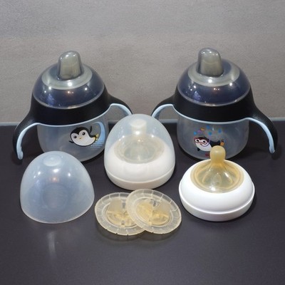 2x 200ml Trinkbecher mit Trinkschnabel von PHILIPS AVENT (SCF751/03) + 2x Sauger