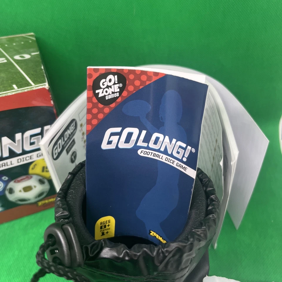  **NIB**GO LONG Football Dice Game Zobmondo Complete - Image 4 of 4