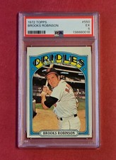 1972 Topps - Brooks Robinson #550 PSA 5 EX Baltimore Orioles Hall of Fame Legend