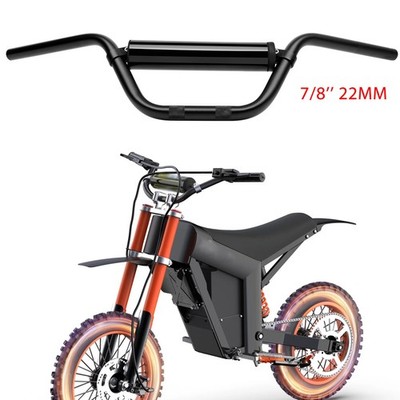 Black Motorcycle 7/8'' 22mm Handlebar w/ Foam Pad For Tuttio Electric Dirt Bike