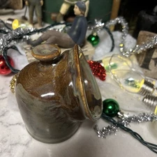 Pottery SALT PIG. Signed.  Chef Favorite 