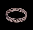Vintage .925 Sterling Silver Ornate Filigree Band Ring Size 7.75