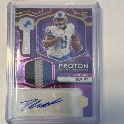 2020 Panini Elements Proton Patch Autograph Rookie D'Andre Swift #PA-DS /99