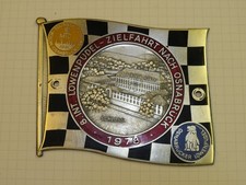 Oldtimer EMAIL Plakette Zielfahrt OSNABRÜCK 1978 - Grill Badge VW BMW Porsche