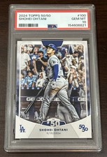 2024 Topps Shohei Ohtani 50/50 Iconic HR #50 Card #100 PSA 10 Gem Mint Dodgers