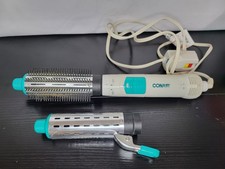 Vintage Conair 1.5" Hot Air Curling Iron Brush Dryer Combo