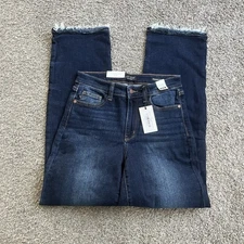 Judy Blue Straight Leg High Waisted Dark Wash Jeans 5/27