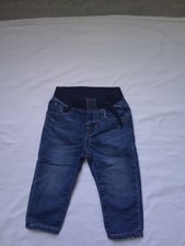 Baby Gap Kids Boys Toddler Denim Jeans Size 6-12 Months Slim Elastic Waist