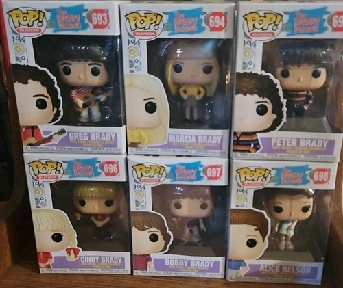 Funko Pop Television THE Brady Bunch  Greg Marcia Peter Cindy Bobby & Alice