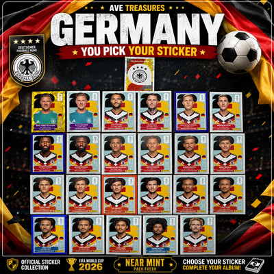 2026 100% Authentic Panini FIFA World Cup Germany StickersPick Team Logo Players