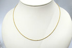 14K Yellow Gold Singapore Chain Necklace 16" 1.2 Gr [N133] — photo 2