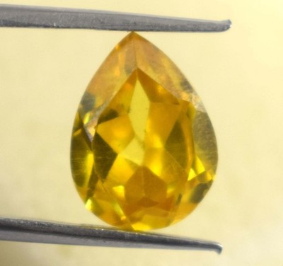 7.40 Karat AGI Zertifiziert Natürlich Mosambik Gelb Mali Granat Birne Edelstein