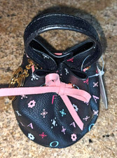 FAO Schwarz Prince St Bucket Bag Mini Miniature Charm Key Chain NWT