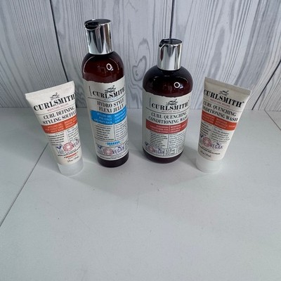 Curl Smith Curly Hair  Bundle of 4 - Conditioning Wash, Flexi Jelly & Soufflé
