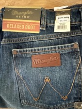Wrangler Retro Mens Relaxed Bootcut Denim Jeans Size 33X32 New with tags