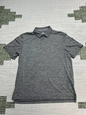 Vineyard Vines Performance Destin Stripe Sankaty Polo Shirt Mens Large Gray Golf