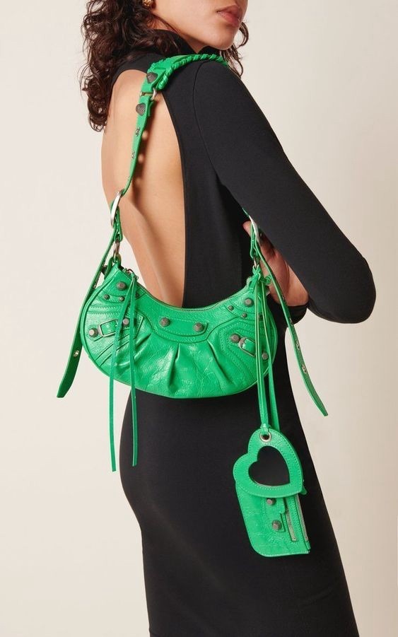 小物 BALENCIAGA BALENCIAGA Neo Cagole XS Hand Shoulder Bag Leather Green 700940