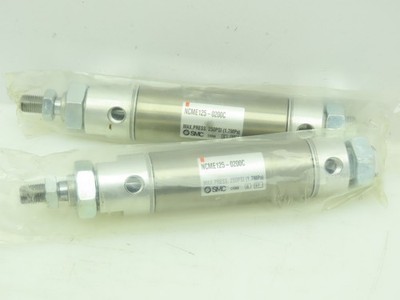 SMC NCME125-0200C Pneumatic Double Acting Air Clinder 1-1/4''Bore 2''Str LOT OF 2