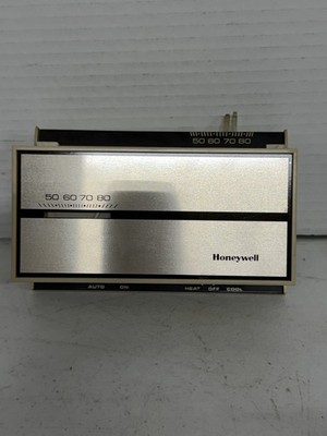 Honeywell T872D Vintage Thermostat 2 Stage Heat Cool Beige