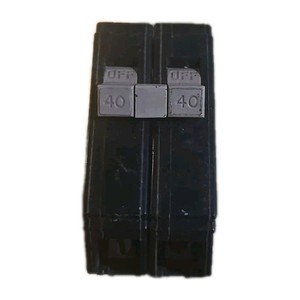 Cutler Hammer CH240R 2 Pole 40 Amp 220 V Circuit Breaker Metal Feet Tested