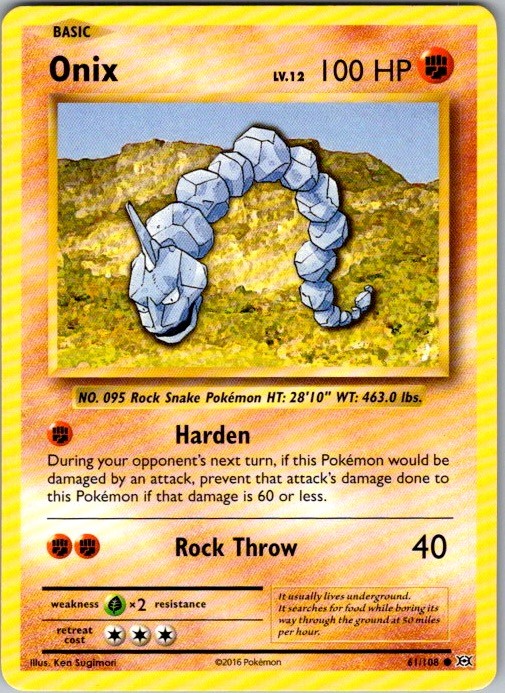 XY - Evolutions #61/108 Onix