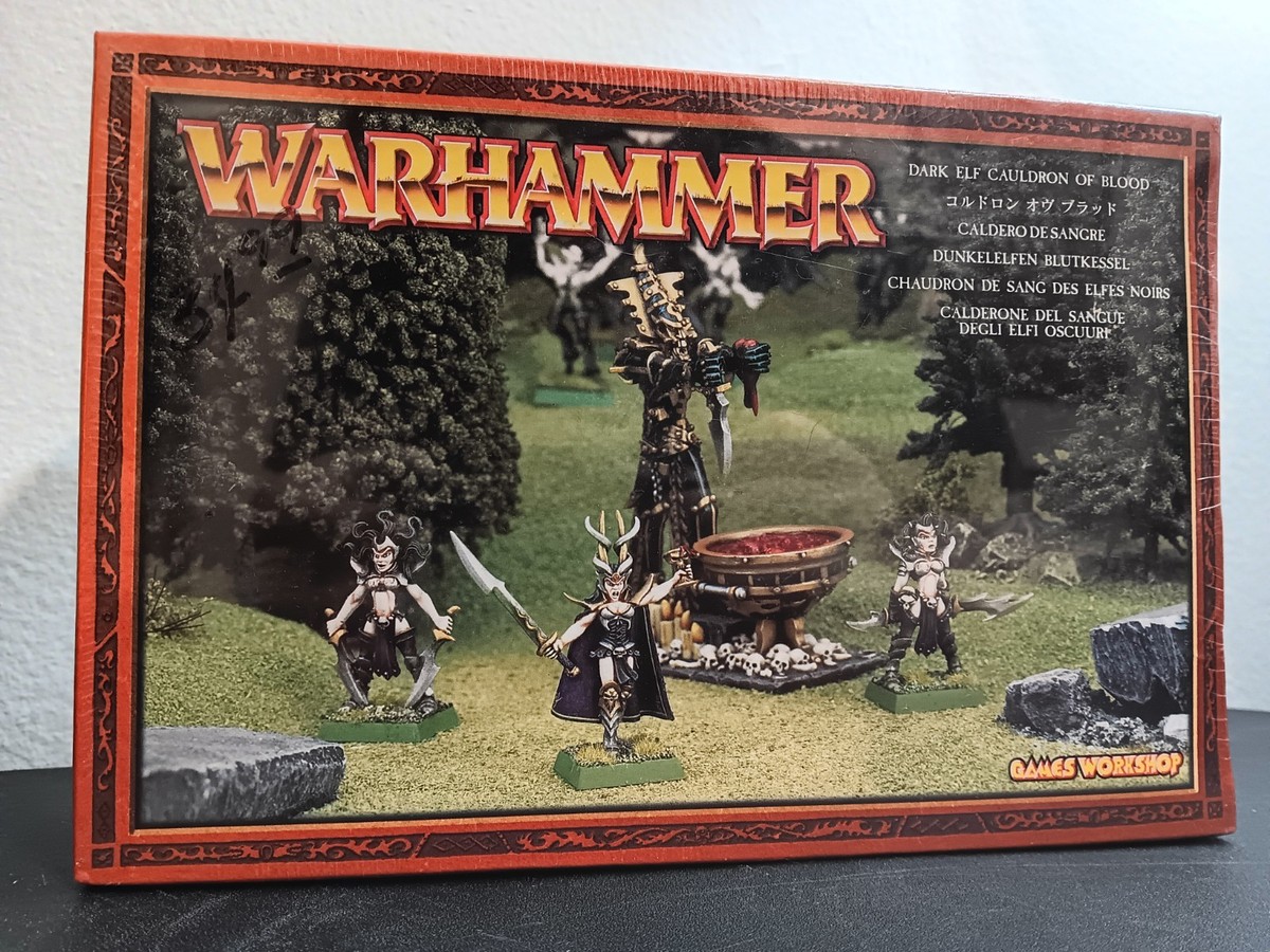 Warhammer Dark Elves ミニチュアセット Warhammer Fantasy Dark Elves Cauldron of Blood Unpainted GW