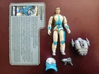 Vintage GI Joe 1989 Countdown Figure Near Complete w/ Filecard & New O-Ring