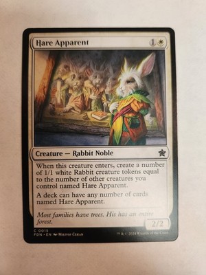 MTG Hare Apparent Regular Foundations #15 - Near Mint Magic the gathering NM 