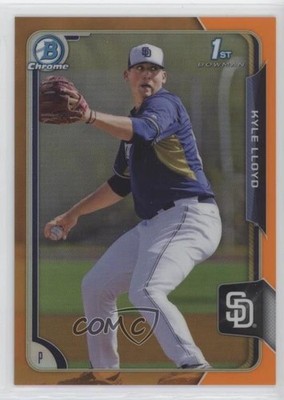 2015 Bowman Chrome Prospects Orange Refractor 9/25 Kyle Lloyd #BCP47 0f6