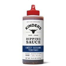 Kinder's Sweet Sesame Teriyaki Dipping Sauce, 15.5 oz Squeeze Bottle