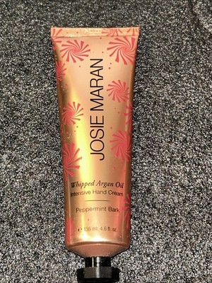 Josie Maran Whipped Argan Oil Intensive Hand Cream Peppermint Bark 4.6 fl New 