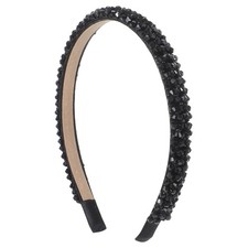 Rhinestone Headbands for Women Black Diamond Headband