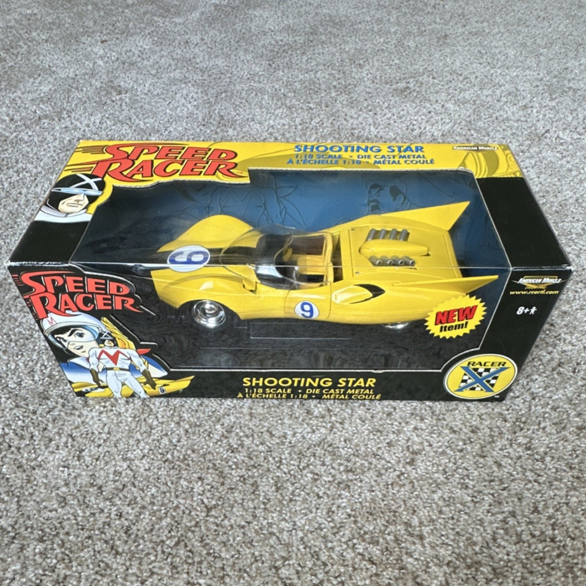 Ertl Speed Racer Shooting Star 1:18 Diecast American Muscle Yellow